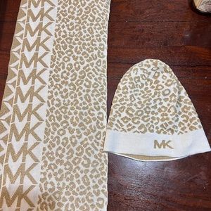 Michael Kors hat and scarf set